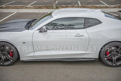 2016 - 24 Camaro Hydro-Dipped Carbon Fiber ZL1 Style Side Skirts