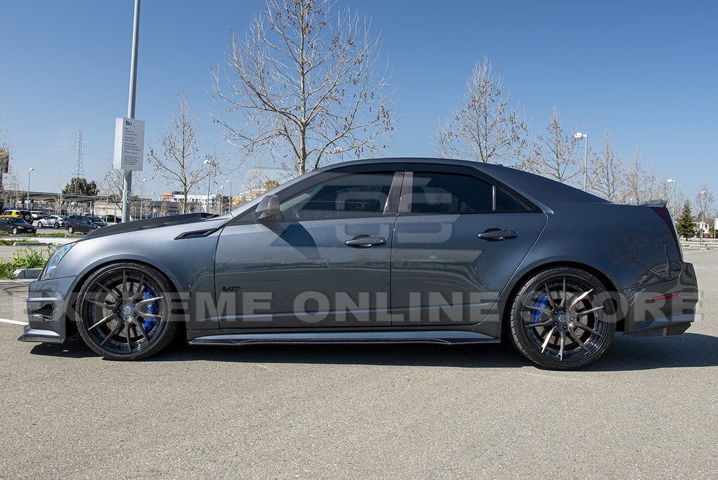 2009 - 15 CTS-V Sedan / Wagon Carbon Fiber Side Skirts