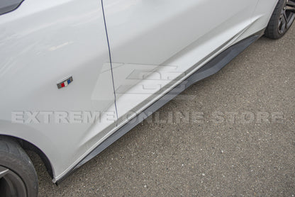 2016 - 24 Camaro Hydro-Dipped Carbon Fiber ZL1 Style Side Skirts