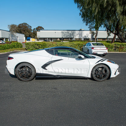 C8 Corvette Stingray Gloss Black 3VM Side Skirts