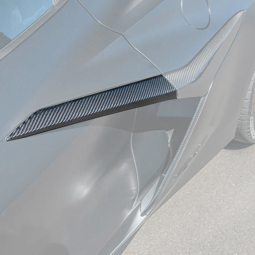 C8 Corvette Carbon Fiber Z06 Door Exterior Handle Garnish Replacement
