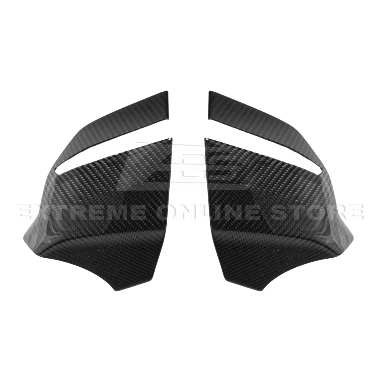 C8 Corvette Carbon Fiber Mirror Cover Caps