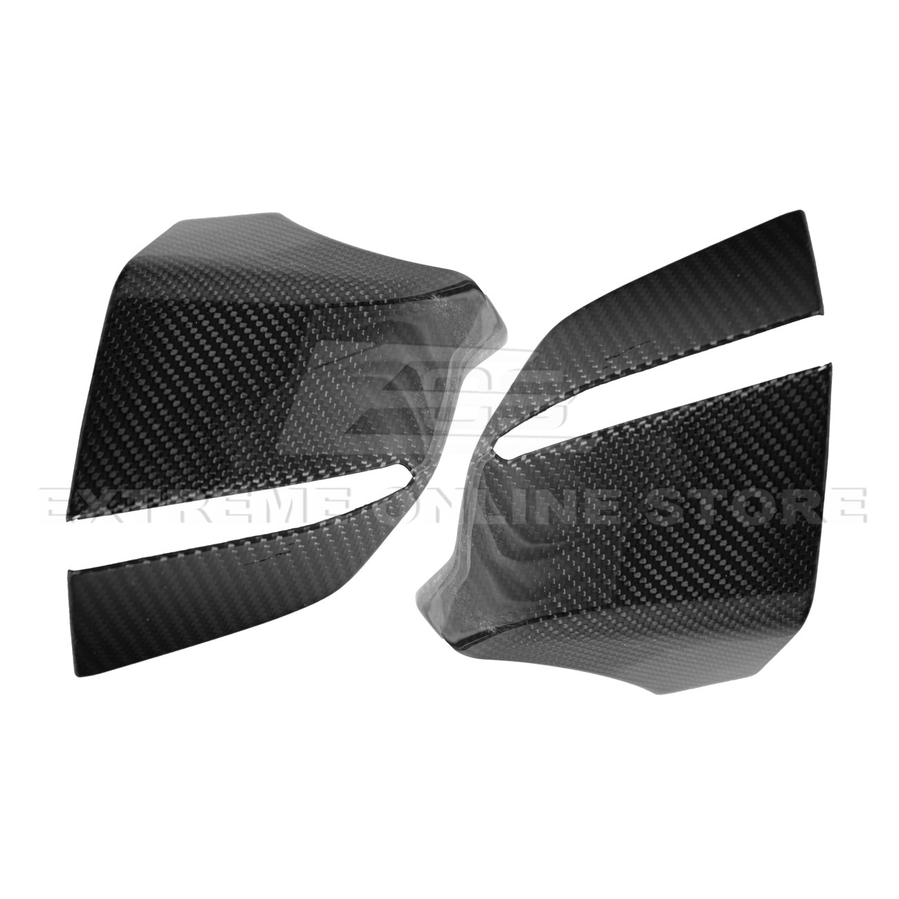 C8 Corvette Carbon Fiber Mirror Cover Caps