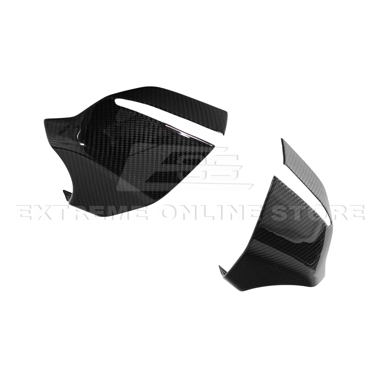 C8 Corvette Carbon Fiber Mirror Cover Caps
