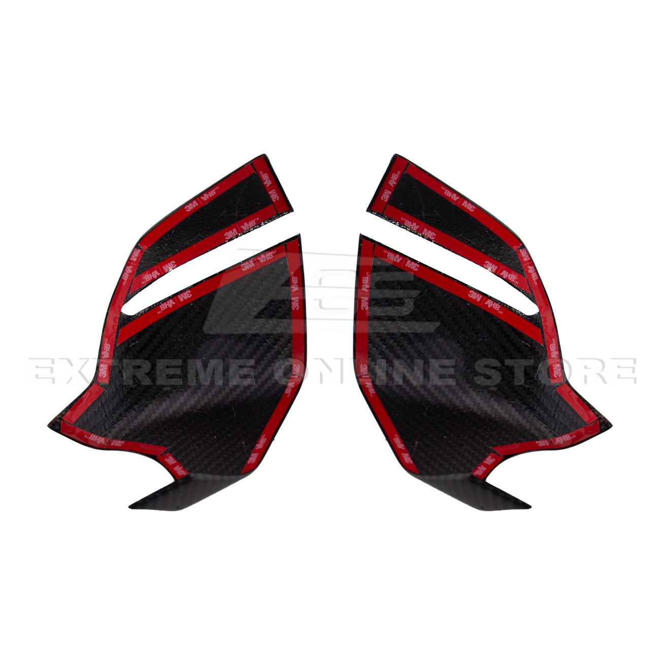 C8 Corvette Carbon Fiber Mirror Cover Caps