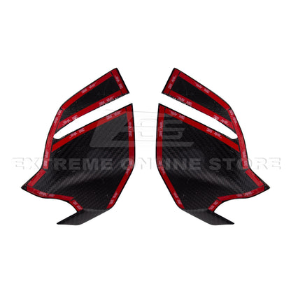 C8 Corvette Carbon Fiber Mirror Cover Caps