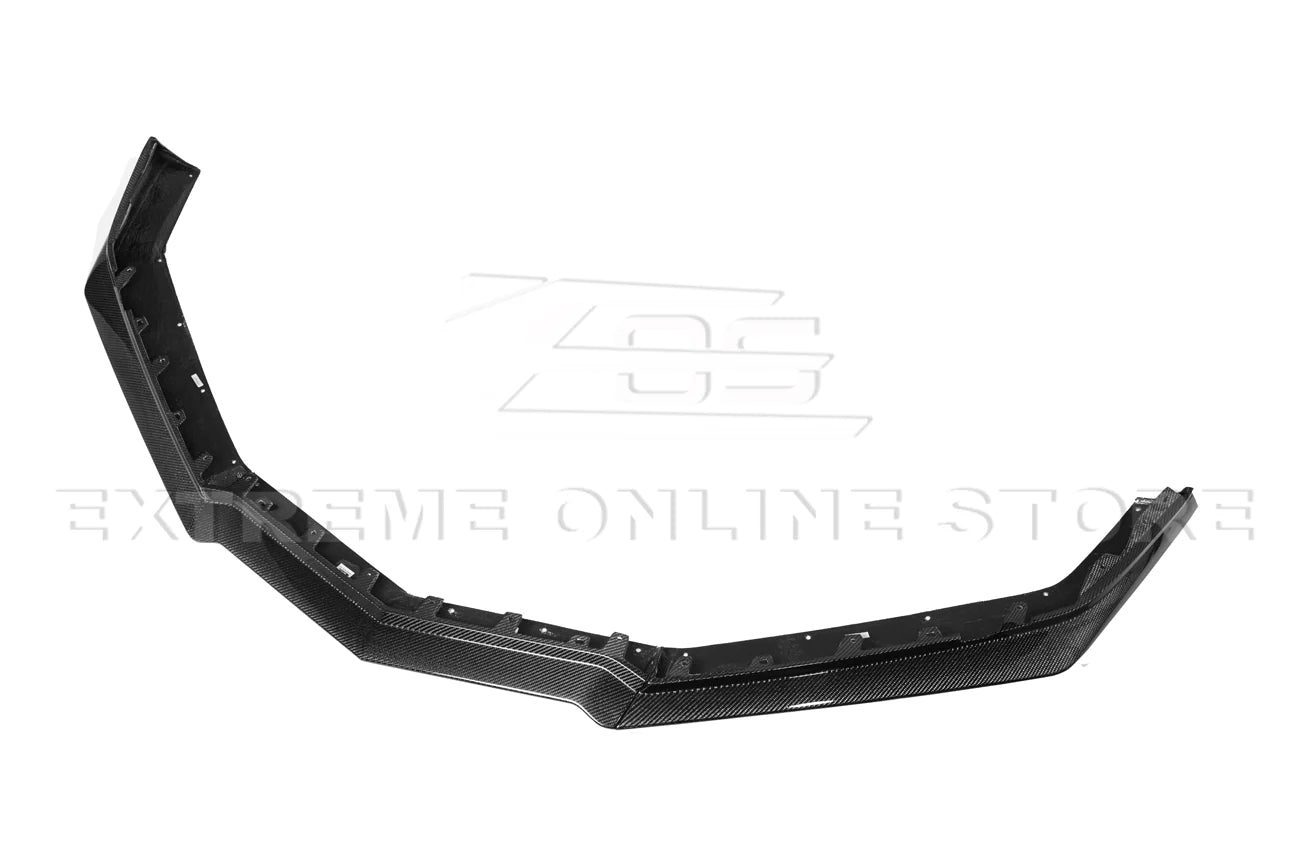 C8 Corvette Z06 Z07 Package Carbon Fiber / Carbon Flash Front Splitter &amp; Canards