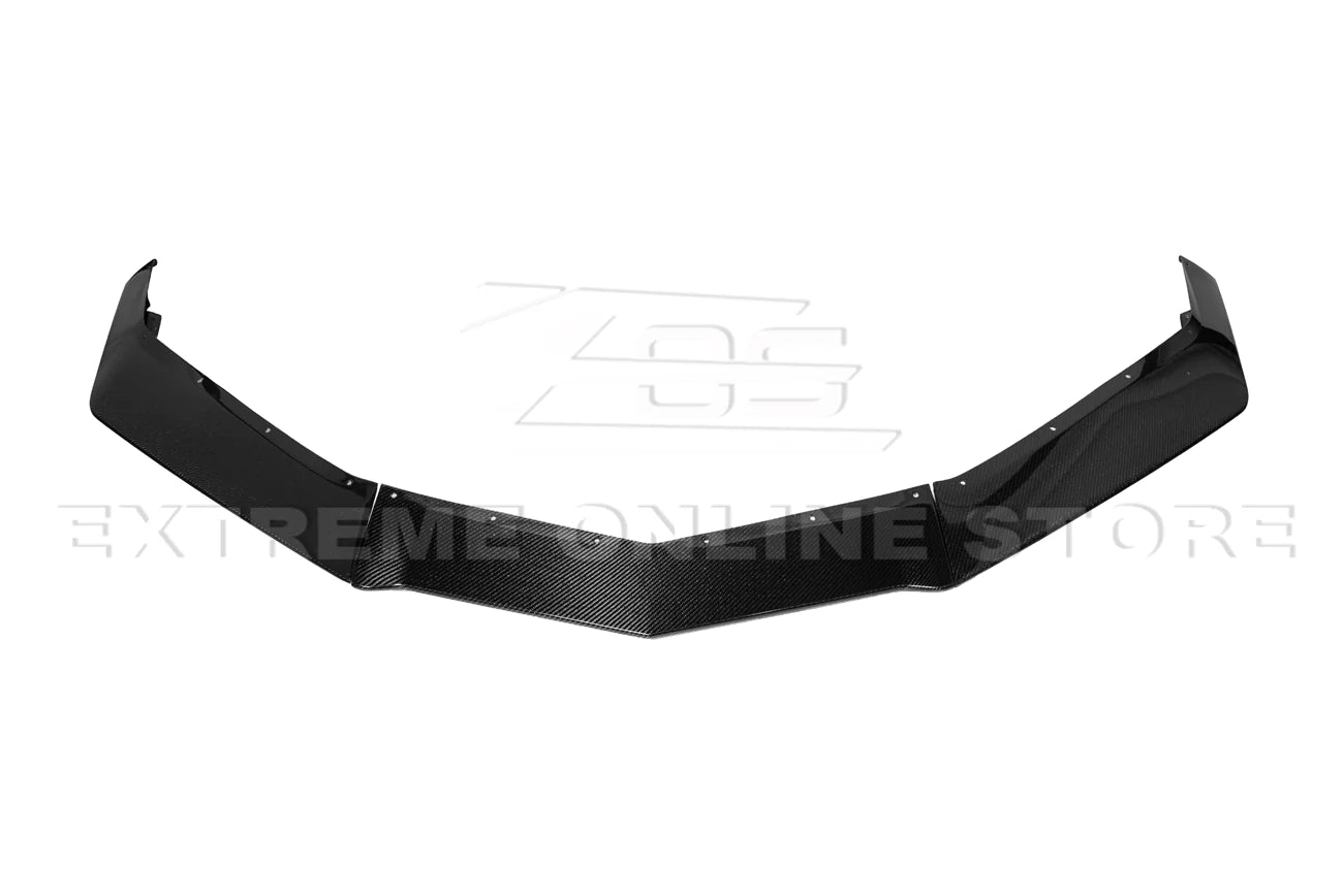 C8 Corvette Z06 Z07 Package Carbon Fiber / Carbon Flash Front Splitter &amp; Canards
