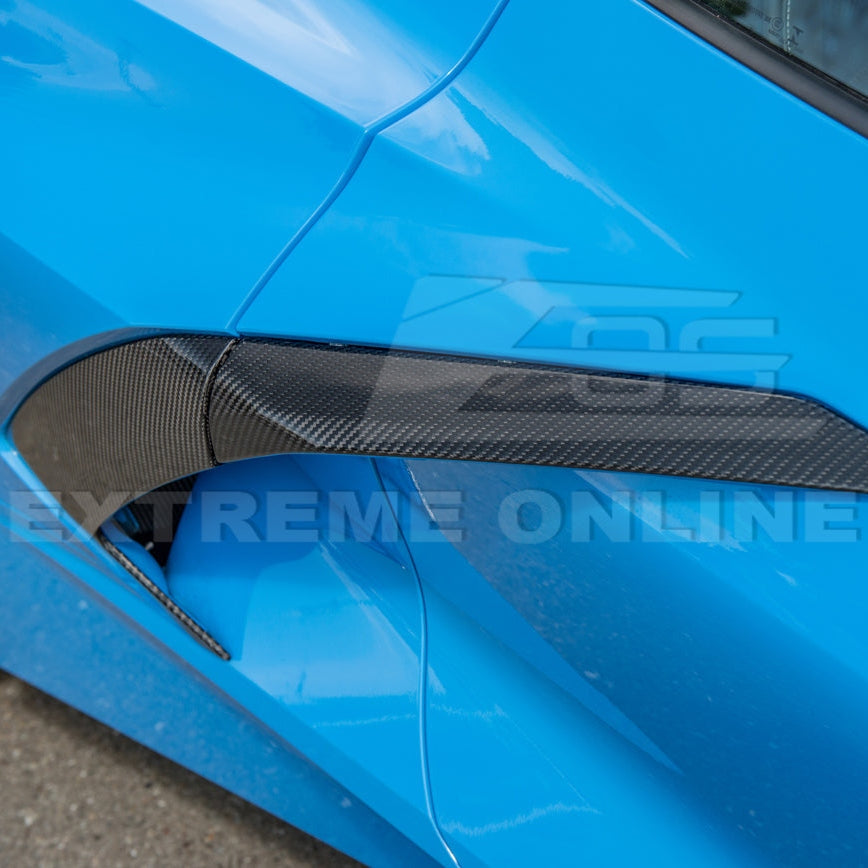 C8 Corvette Stingray Carbon Fiber Replacement Side Door Garnish