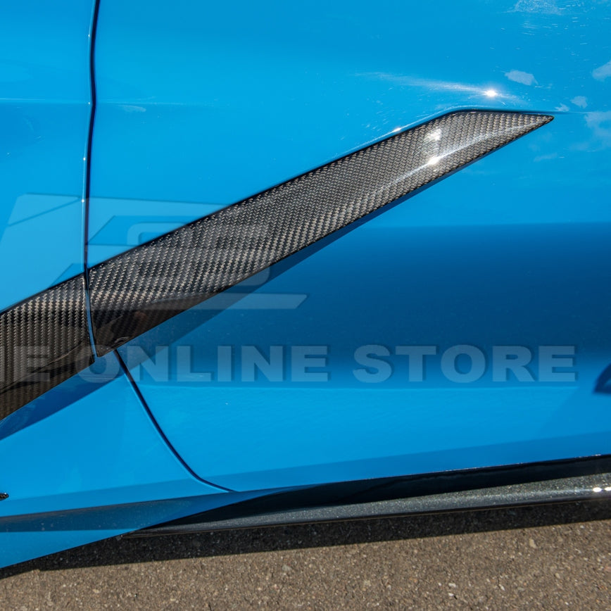 C8 Corvette Stingray Carbon Fiber Replacement Side Door Garnish
