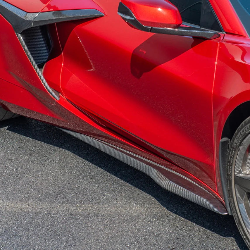 C8 Corvette Z06 / E-Ray / ZR1 Carbon Fiber Side Skirts