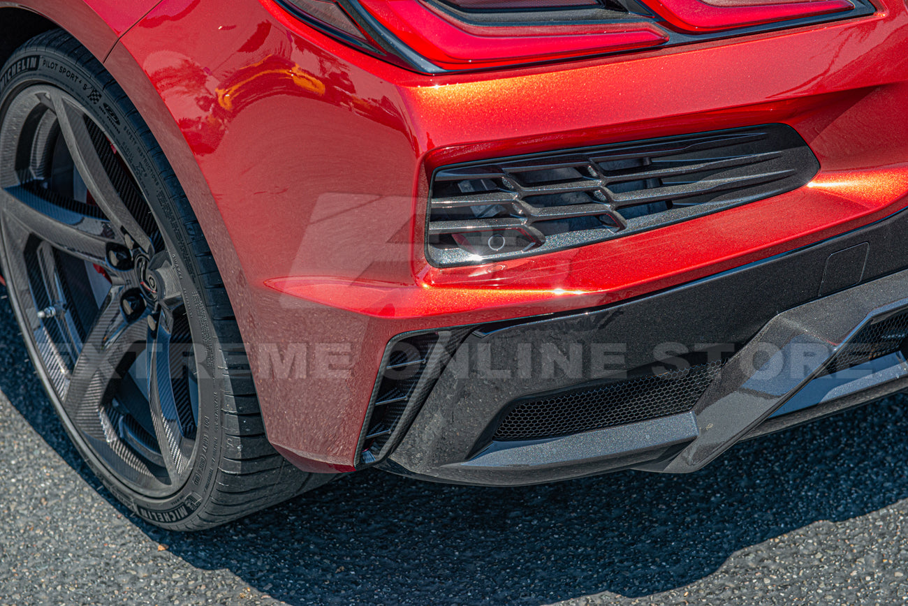 C8 Corvette Z06 Carbon Fiber Rear Diffuser Side Vents