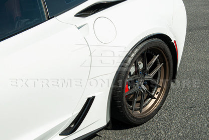2014 - 19 C7 Corvette Rear Quarter Flare Extension Wheel Trim | Carbon Flash/Carbon Fiber
