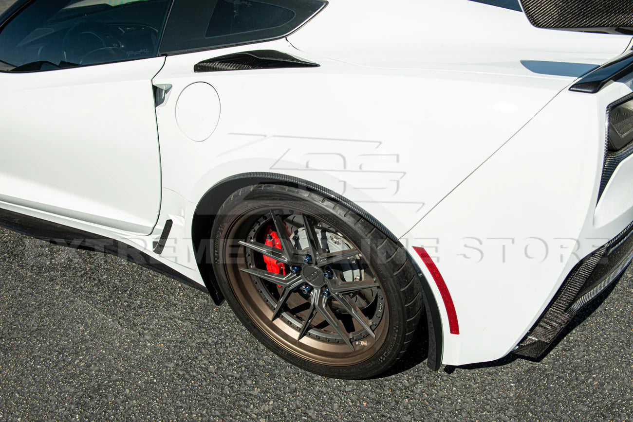 2014 - 19 C7 Corvette Rear Quarter Flare Extension Wheel Trim | Carbon Flash/Carbon Fiber
