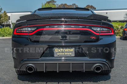 2015 - 24 Charger Tinted Smoked Rear Spoiler Wicker Bill Add On