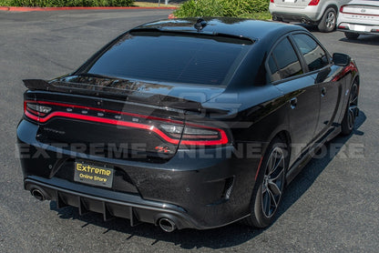 2015 - 24 Charger Tinted Smoked Rear Spoiler Wicker Bill Add On