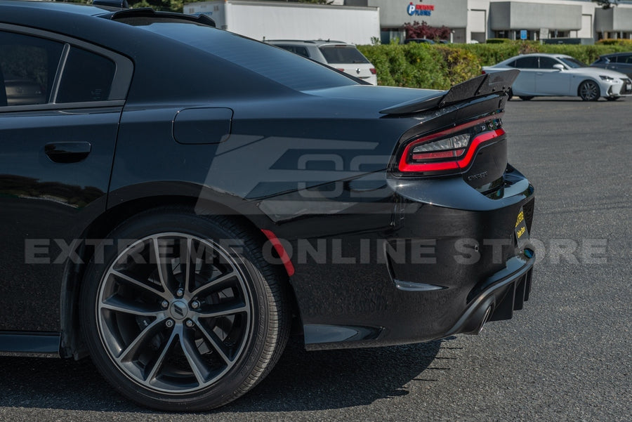 2015 - 24 Charger Tinted Smoked Rear Spoiler Wicker Bill Add On