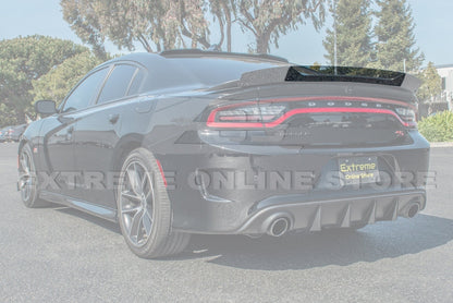 2015 - 24 Charger Tinted Smoked Rear Spoiler Wicker Bill Add On