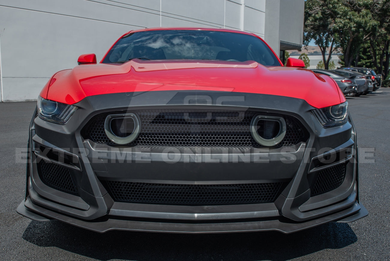 2015 - 17 Ford Mustang GT500 Conversion Bumper with LED Grille Kit