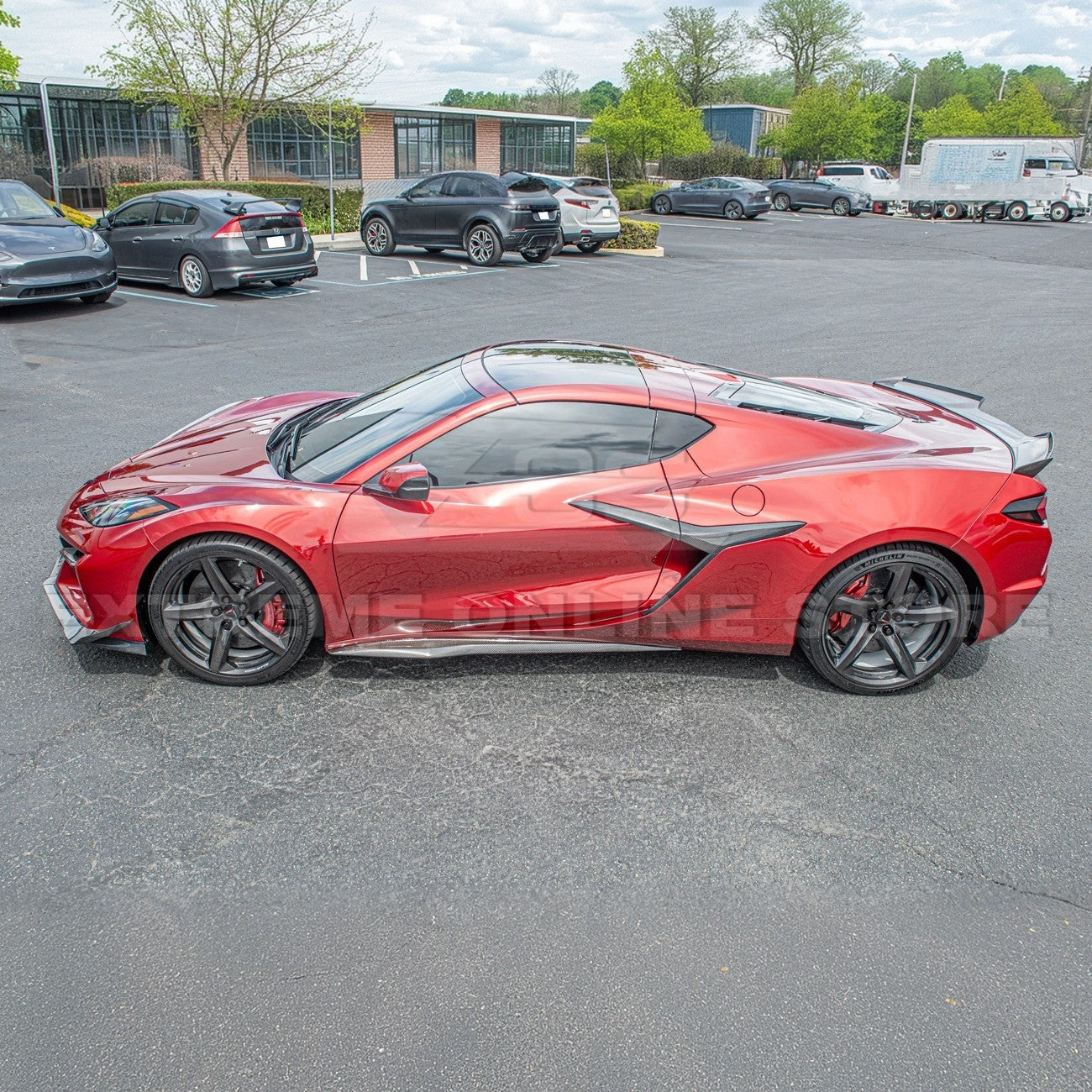 Corvette C8 Z06 Carbon Fiber Exterior Door Handle Garnish Covers