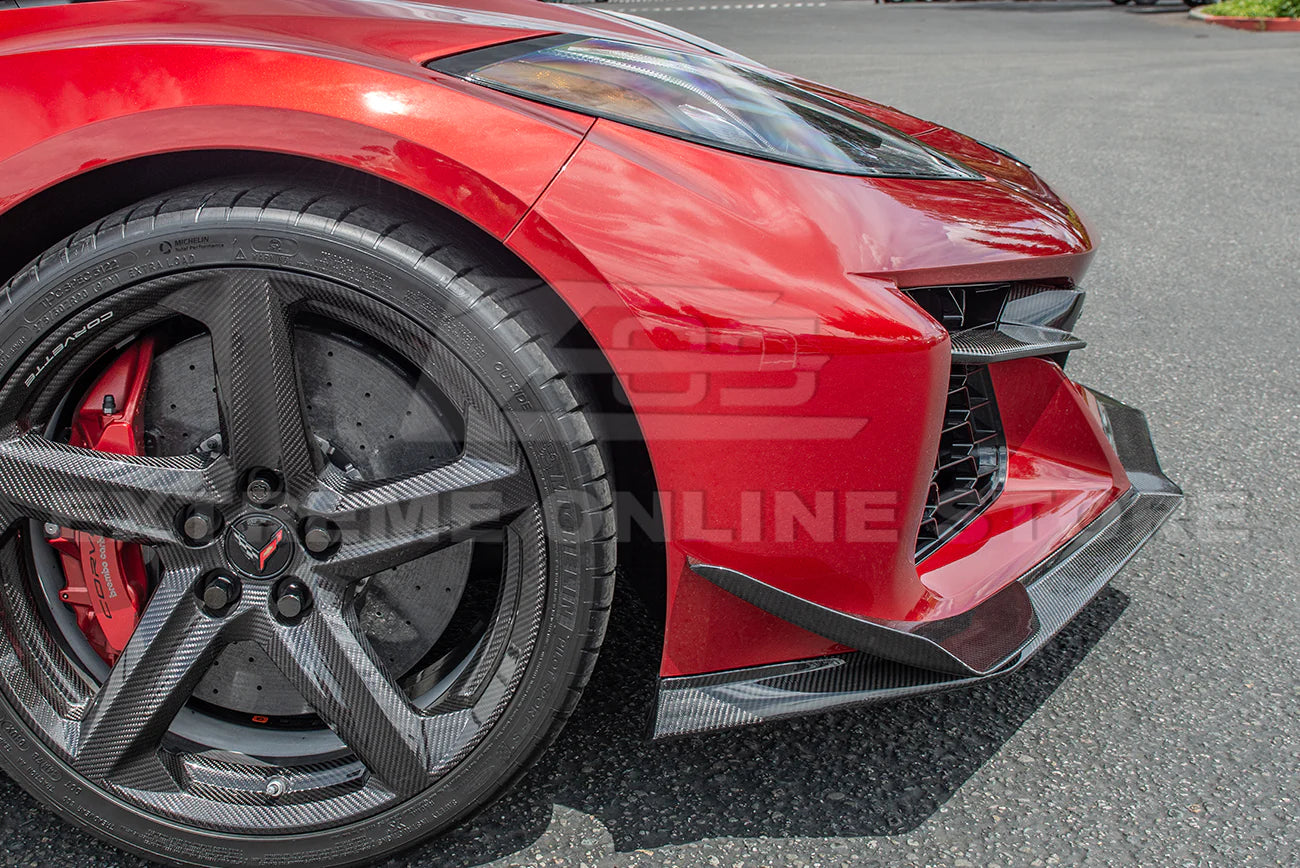 C8 Corvette Z06 Z07 Carbon Fiber / Carbon Flash Front Canards