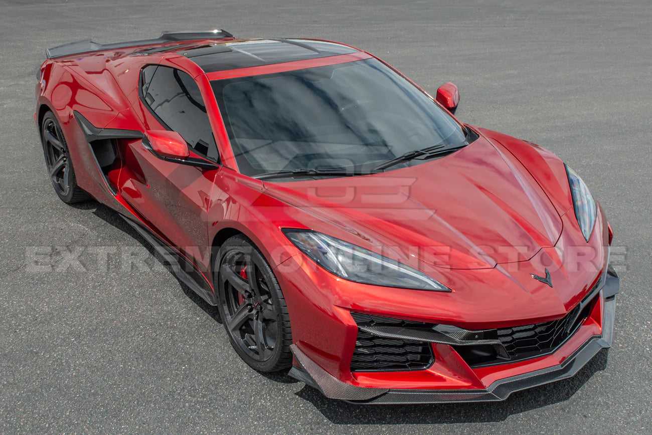 C8 Corvette Z06 Z07 Carbon Fiber / Carbon Flash Front Canards