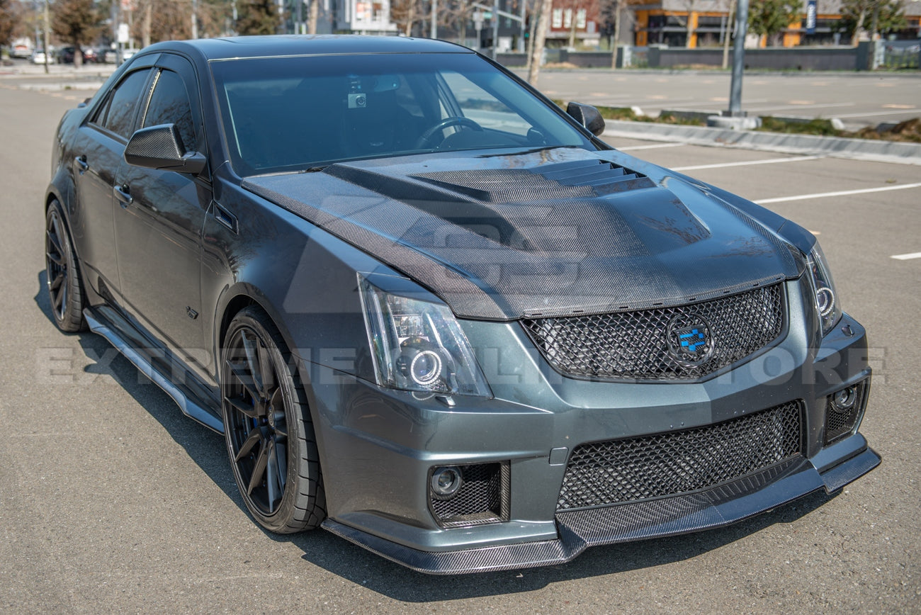 2009 - 15 Cadillac CTS-V Center Vented Carbon Fiber Hood