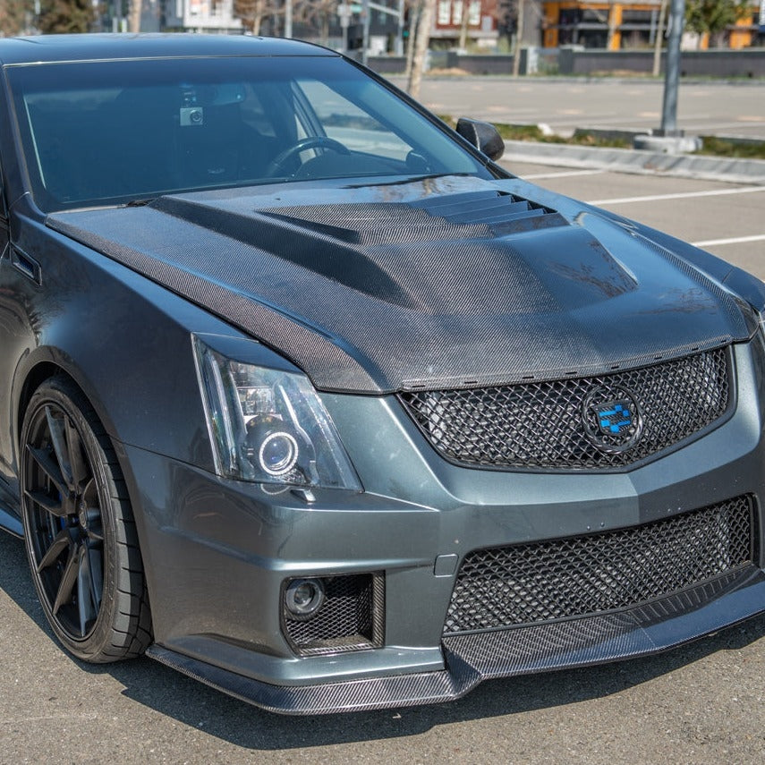 2009 - 15 Cadillac CTS-V Center Vented Carbon Fiber Hood