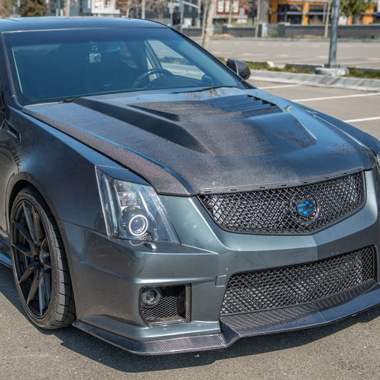 2009 - 15 Cadillac CTS-V Center Vented Carbon Fiber Hood