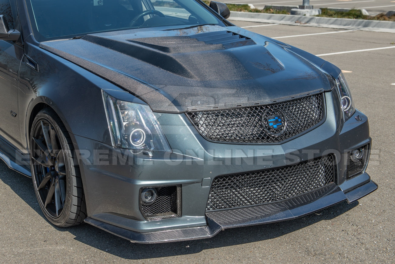2009 - 15 Cadillac CTS-V Center Vented Carbon Fiber Hood
