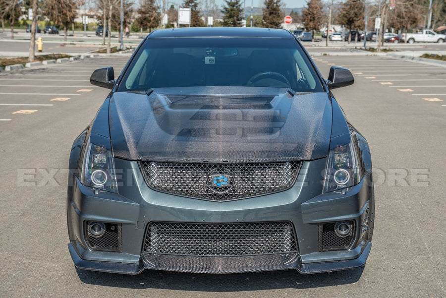 2009 - 15 Cadillac CTS-V Center Vented Carbon Fiber Hood