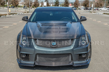 2009 - 15 Cadillac CTS-V Center Vented Carbon Fiber Hood