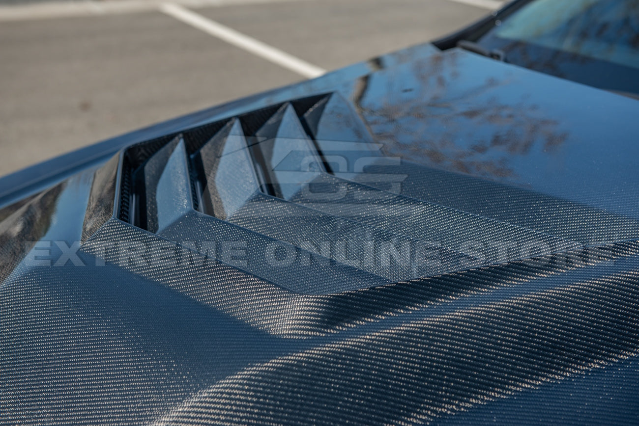 2009 - 15 Cadillac CTS-V Center Vented Carbon Fiber Hood