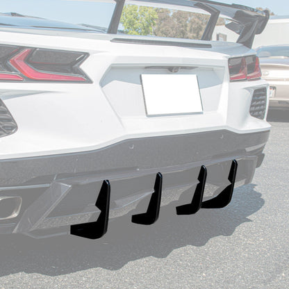 C8 Corvette Stingray Z51 Add-On Rear Diffuser Fins