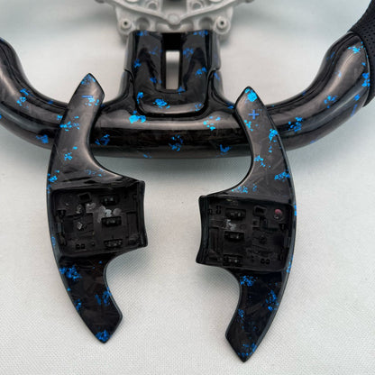 2015-24 Ford Mustang Carbon Fiber LED RPM Custom Steering Wheel (Complete) image 2