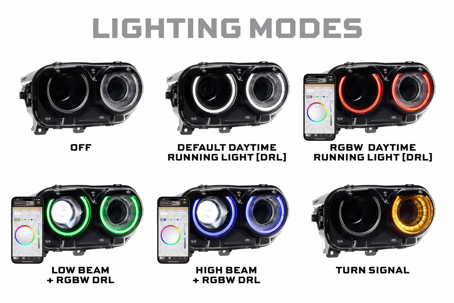 2015 - 23 Challenger XRGB LED Headlights