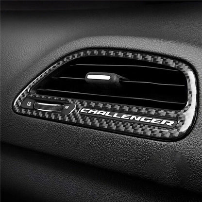 2015+ Dodge Challenger Carbon Fiber Passenger Air Vent Surround