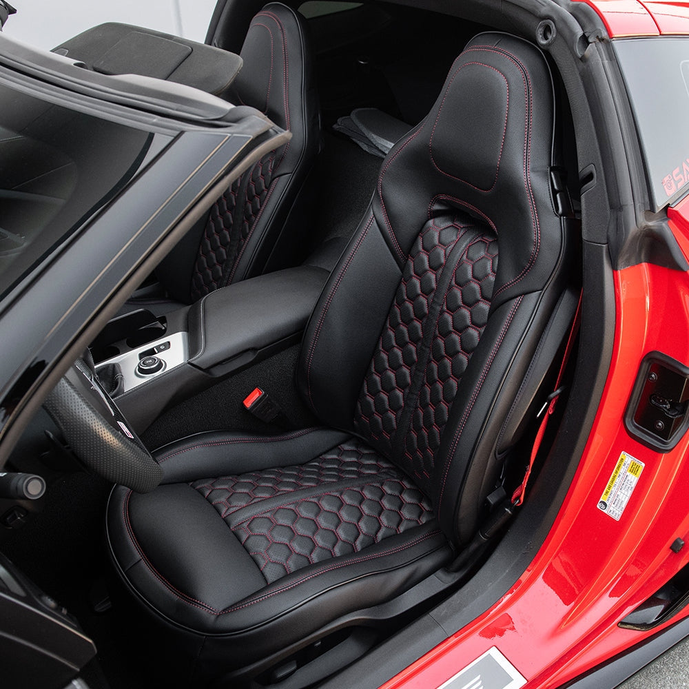 2014 - 19 C7 Corvette Premium Custom Leather Seat Covers