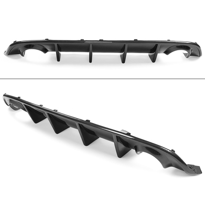 2015 - 24 Charger SRT Rear Diffuser + V2 Style Side Diffuser Extensions | Matte / Carbon
