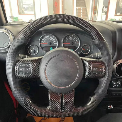 2011 - 17 Jeep Wrangler JK / JKU Carbon Fiber Steering Wheel | Next-Gen Carbon