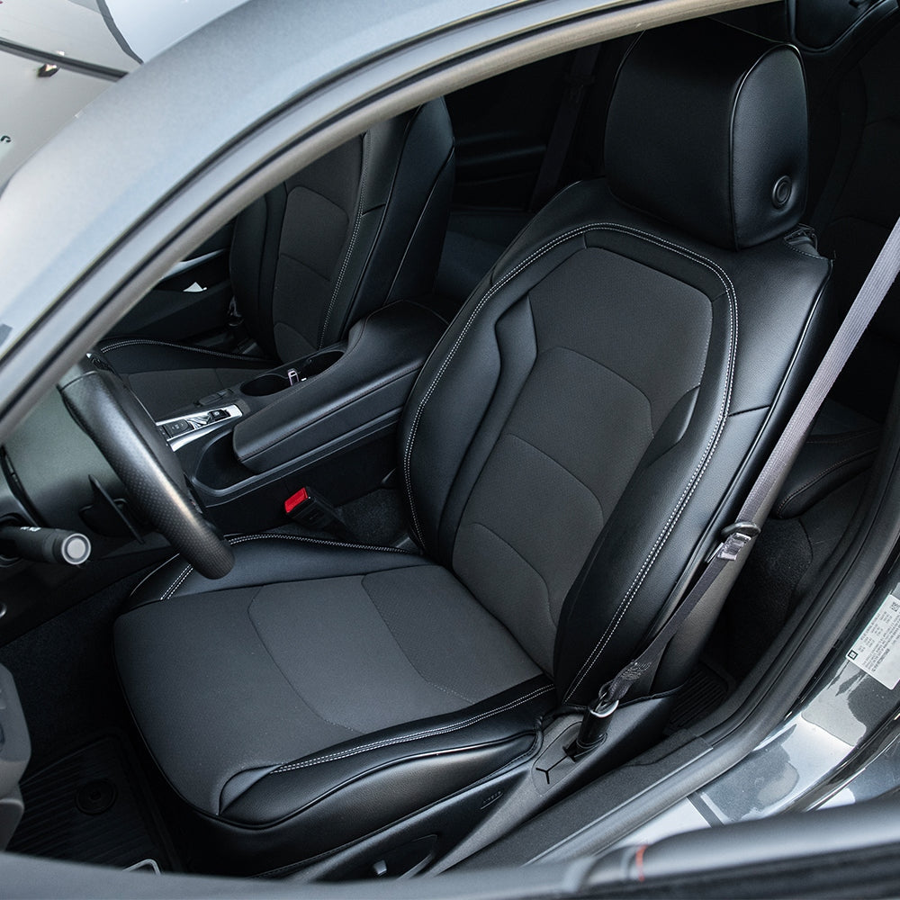 2016 - 24 Camaro Two-Tone Coupe Leather Seat Covers | KustomCover