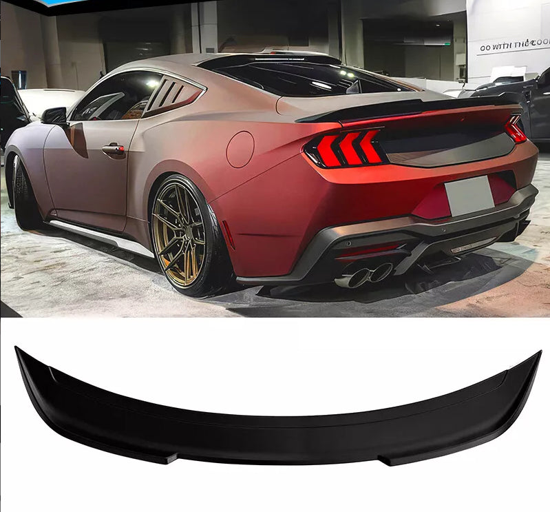 2024+ Mustang S650 Coupe Rear Spoiler (Matte Black, Gloss Black, Carbon Fiber)