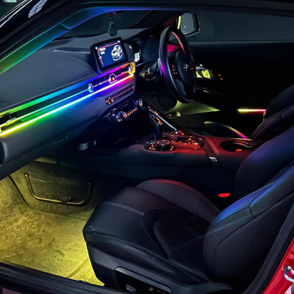 RGB LED Flow Series Car Interior Dash Ambient Lighting Kit