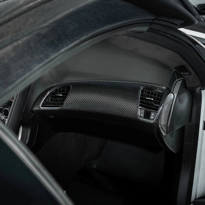 Corvette C7 Dry Carbon Fiber Passenger Side Dash Air Duct Vent Panel Cover image 3