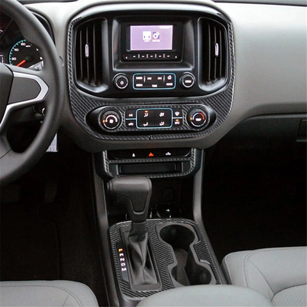 2015 - 20 GMC Canyon / Chevy Colorado Carbon Fiber Gear Shift Overlay | Next-Gen Carbon