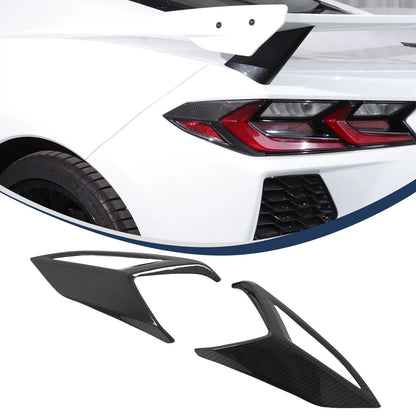 C8 Corvette Carbon Fiber Tail Light Side Bezel Cover