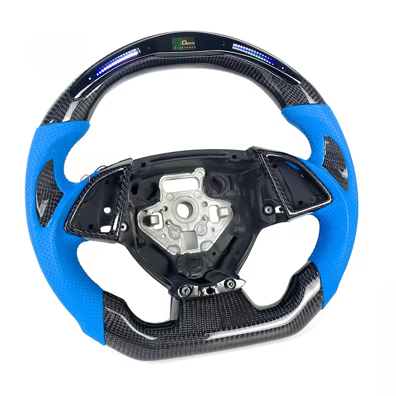 2014 - 19 C7 Corvette LED Carbon Fiber Steering Wheel (Heated Optional) | Next-Gen Carbon