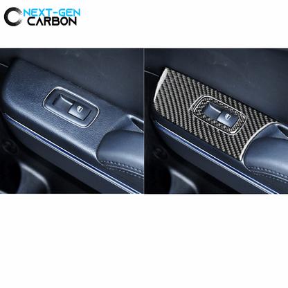 2015 - 24 Dodge Charger / Durango Carbon Fiber Window Switch Panel Overlays | Next-Gen Carbon