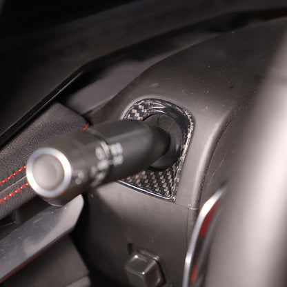 C8 Corvette Carbon Fiber Steering Wheel Lever Trim Covers | Next-Gen Carbon