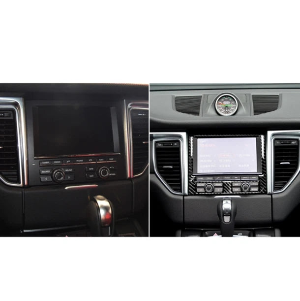 2014 - 21 Porsche Macan Carbon Fiber Radio/Climate Control Trim